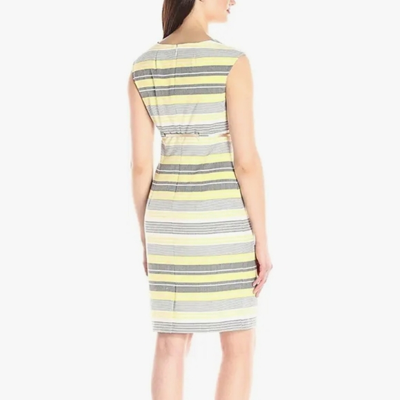 Calvin Klein Belted Striped Women's Sheath Dress 18w - Picture 9 of 10
